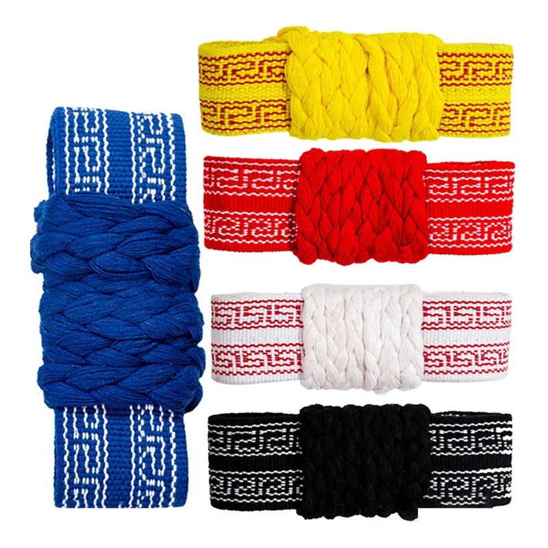 Chinese Shaolin Kung Fu Qigong Belt Cotton Waistband Martial Practice Wushu Dance Training Exercise Belt WingChun Taichi Clothes