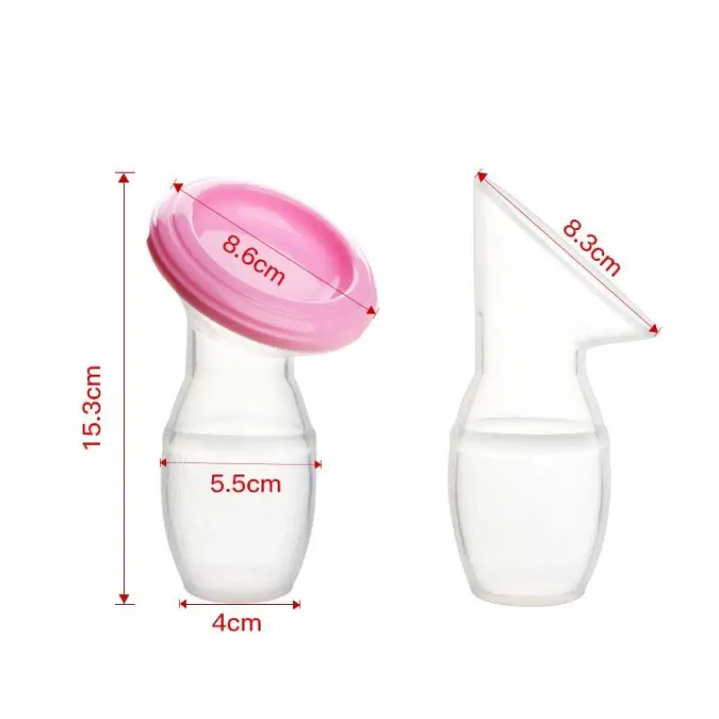 Breastfeeding Suction Bottle Portable Silicone Manual Breast Pump Breastmilk Storer 6