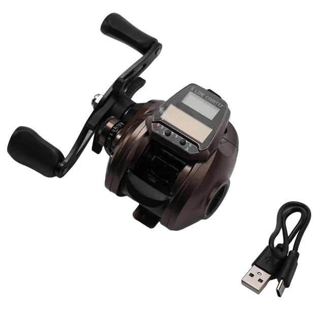 Baitcasting Reel with Line Counter Digital Display Counter Wheel Fishing  Gear Tackle for Saltwater Freshwater - AliExpress