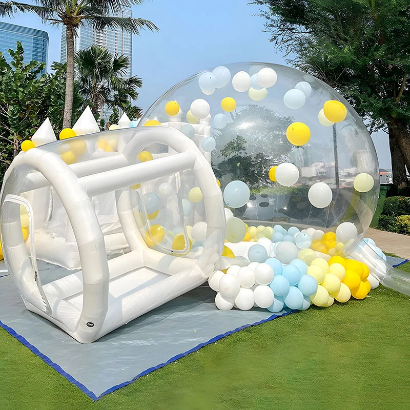 

10FT Balloon Inflatable Bubble House Trampoline castle Camping Tent Kids Party Children toy Parks Event Commercial Rental