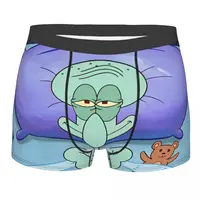 Kawaii SpongeBobed Squidward Cartoon Man Boxer Briefs Ultra Soft Underwear Underpants 1