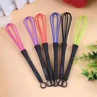 Batteur à œufs manuel Portable, cuisson de cuisine, mélange de crème en plastique, outil à mousser, Salon de coiffure, mélange de teinture capillaire, produit en gros, 1/5 pièces 2