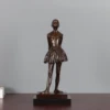 Bronze Little Dancer Aged Fourteen Statue by Degas Replica Famous Ballerina Sculpture Art Home Decoration Collection 1