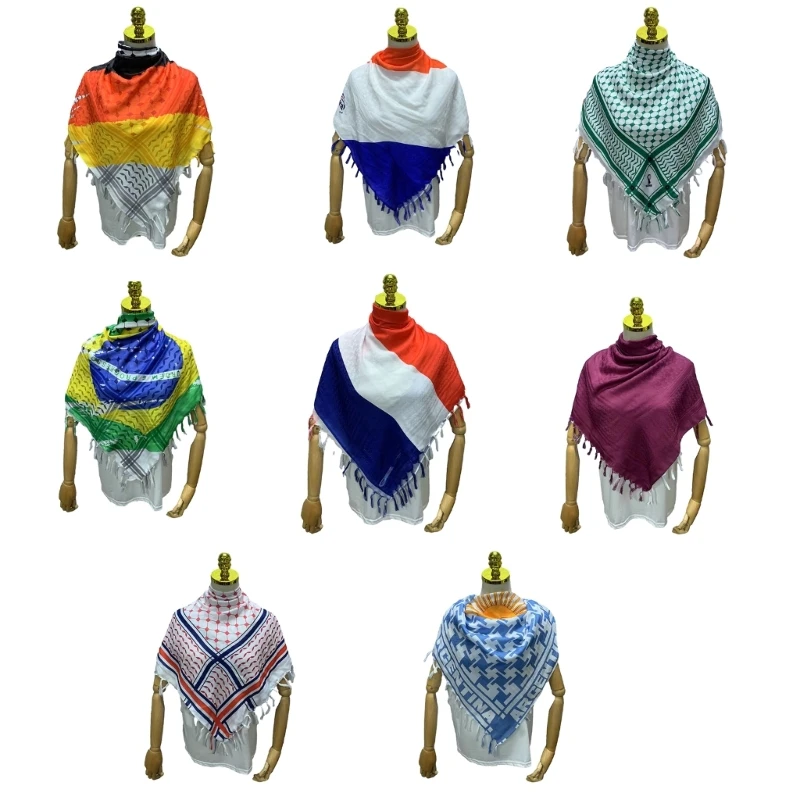 Arab Scarf Shawl Unisex Neckerchief Head Scarf Great for Outdoor Adventures