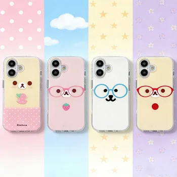 Cute Bear Phone Case for Samsung Galaxy S26 S25 S24 S23 S22 S21 FE Ultra Plus 4G 5G Feather Texture Back Cover 1