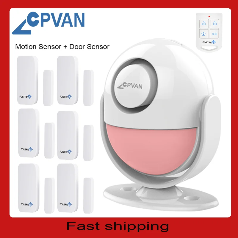 CPVANPIRMotionSensorwithRemoteControllerInfraredAlarmDetector