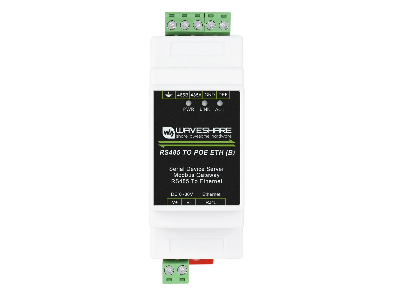 Servidor Serial Industrial Rs485 Aos Ethernet Rj45 Tcp ip à Série Suporte da Trilho-montagem com Função do Ponto de Entrada - Imagem 6
