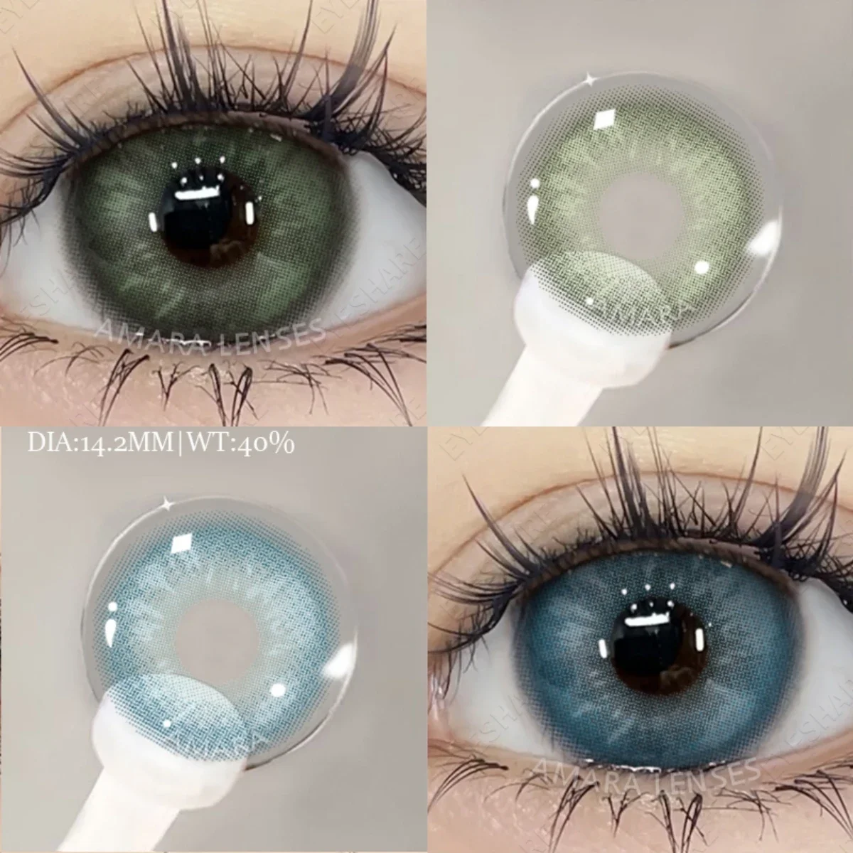 AMARA NEW Contact Lenses 2pcs/pair Colored Contact Lens for Eye Color Cosmetic Color Contact Lens Eye Makeup Beauty Pupils