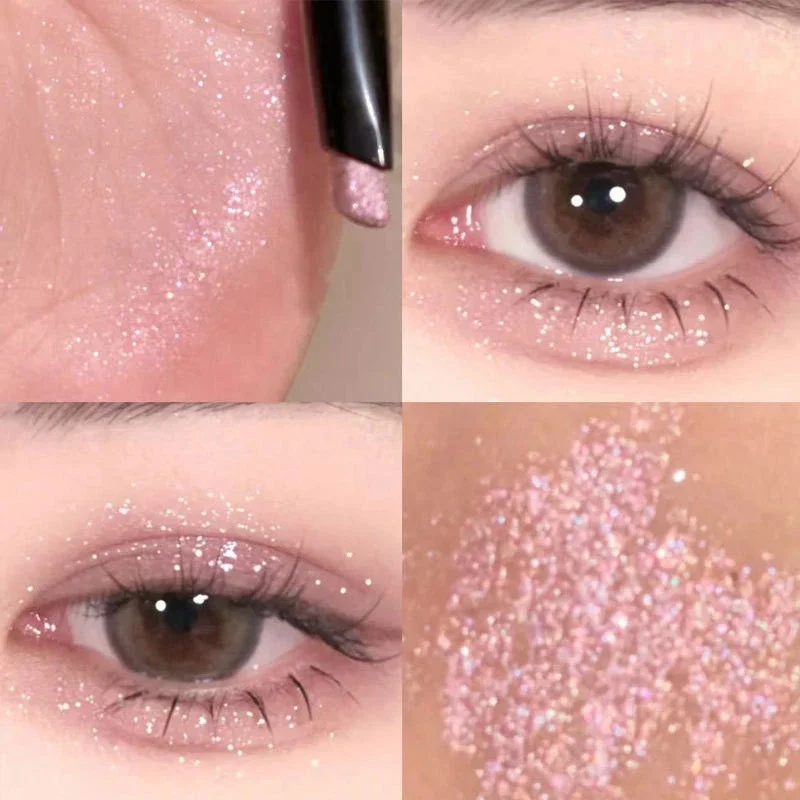 Glitter Eyeshadow Pencil Shiny Pearlescent Brighten Lying Silkworm Pen Eyeliner Highlighter Waterproof Makeup Tool Cosmetics eyeshadow pencil