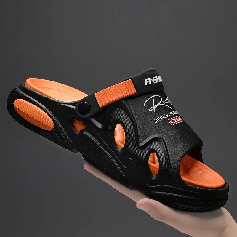 2024 New Men Slippers Summer EVA Soft-soled Platform Slides Sandals Indoor Outdoor Walking Beach Shoes Flip Flops Mens Shoes 2