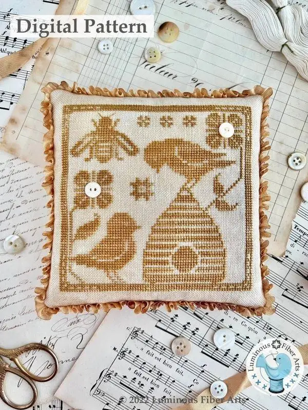 Spring birds 24-24 Embroidery DIY 14CT Unprinted Arts Cross stitch kits Set Cross-Stitching Home Decor