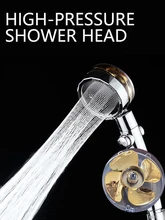  High Pressure Water Saving Shower Head High-pressure Shower Faucet with Filter Handheld Turbocharged Shower Heads 360 Rotating 