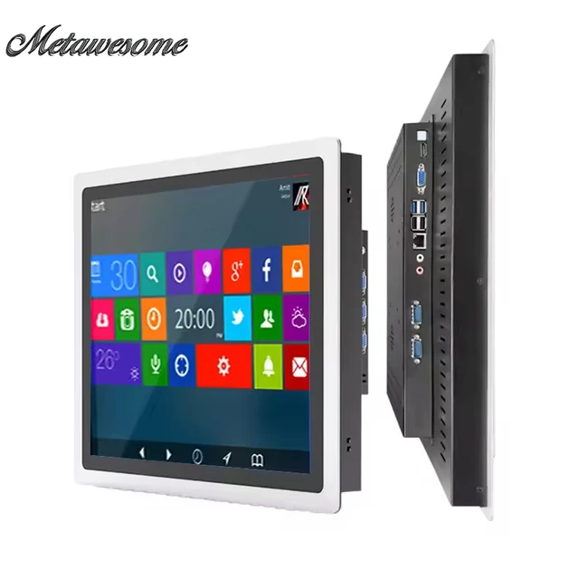 All In One Tablet PC with Intel Core I7 11th Gen Processor Waterproof Front Capacitive Touch Screen Built In WiFi Mini Computer