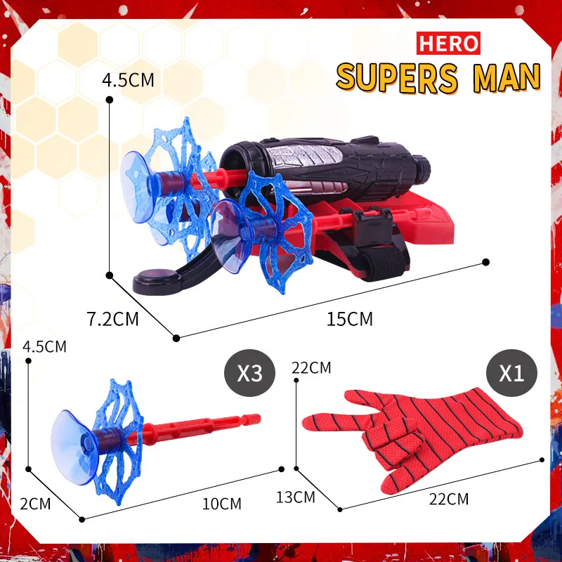 Disney Anime Figure Spiderman Plastic Cosplay Glove Launcher Set Super Hero  Launcher Wrist Toy Kids Halloween Boy Birthday Gift - AliExpress