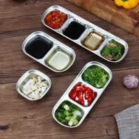 Multipurpose Kitchen Storage Container Dish Boxes Bowl Cup for Dip Seasoning Sauce Food Kitchen Items Tableware Gifts Metal Tray 2