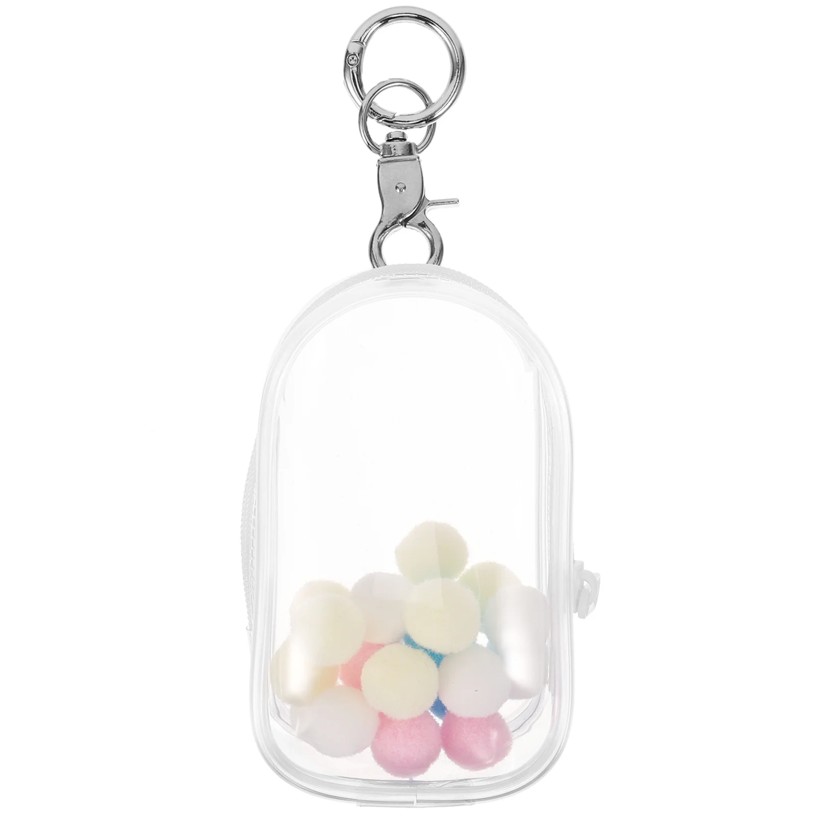 

Clear Doll Display Bag Keychains Hanging Blinds Box Organizer Small Doll Storage Bag Portable Collectibles Display Case Mini