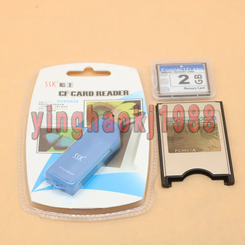 

2GB CF Compact Flash card+CF-PCMCIA Adapter+SSK USB2.0 New reader FANUC Parts