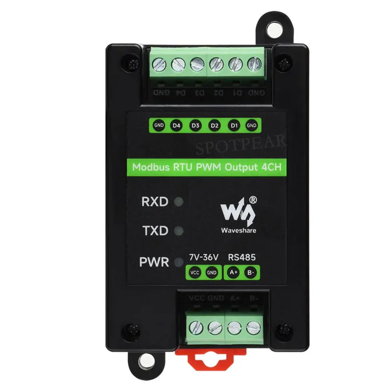 산업용 4채널 PWM RS485 펄스 출력 모듈 Modbus RTU 레일