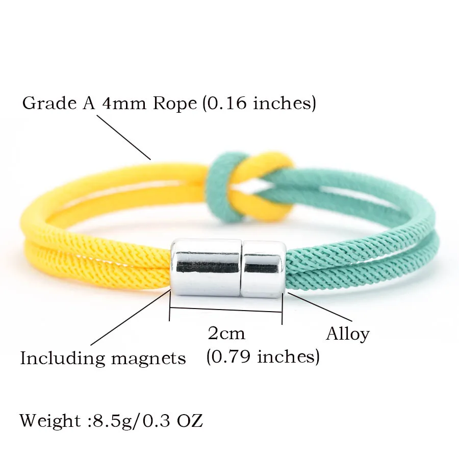 Color Blocking Ukraine Flag Bracelet Unisex Casual