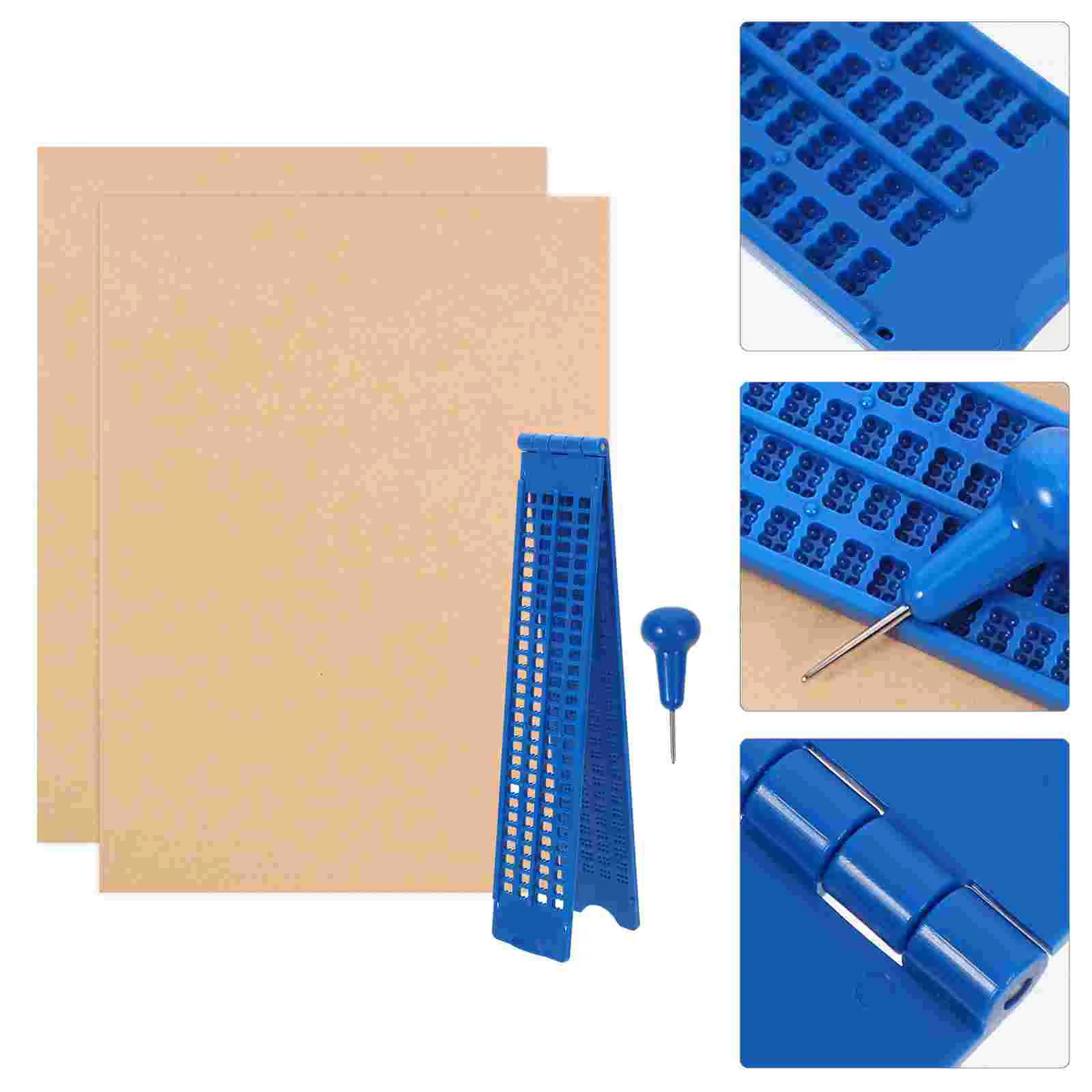 점자 보드 블라인드 플라스틱 슬레이트, 튼튼한 지판 스타일러스 키트