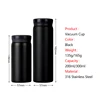 200/300ML 316 Stainless Steel Pocket Mini Thermos Custom LOGO Black Hot Water Bottle Vacuum Flask For Ice Coffee Travel Cup 2