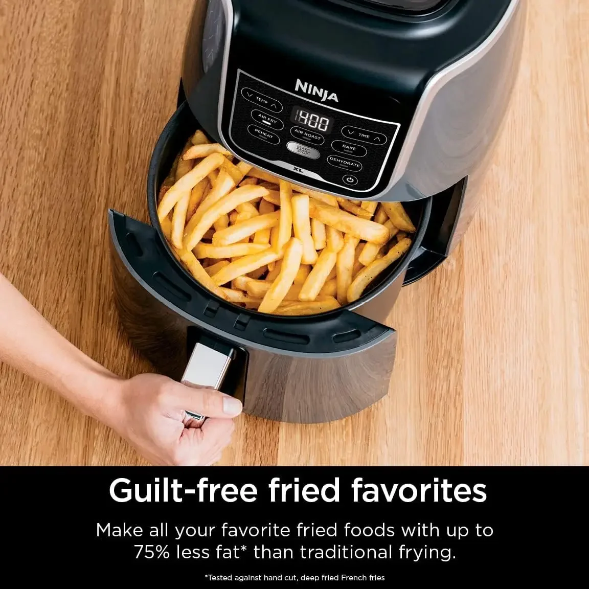 NEW AF150AMZ Air Fryer XL, 5.5 Qt. Capacity that can Air Fry, Air Roast, Bake, Reheat & Dehydrate, with Dishwasher Safe 3