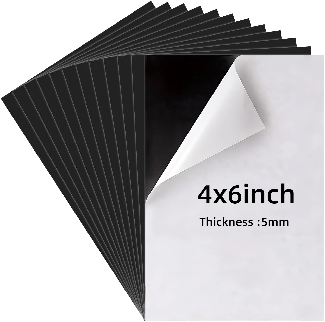 Adhesive Magnetic Sheets 4 x 6 Inch Photo Magnets Flexible Magnet Backing For Crafts Photos Pictures