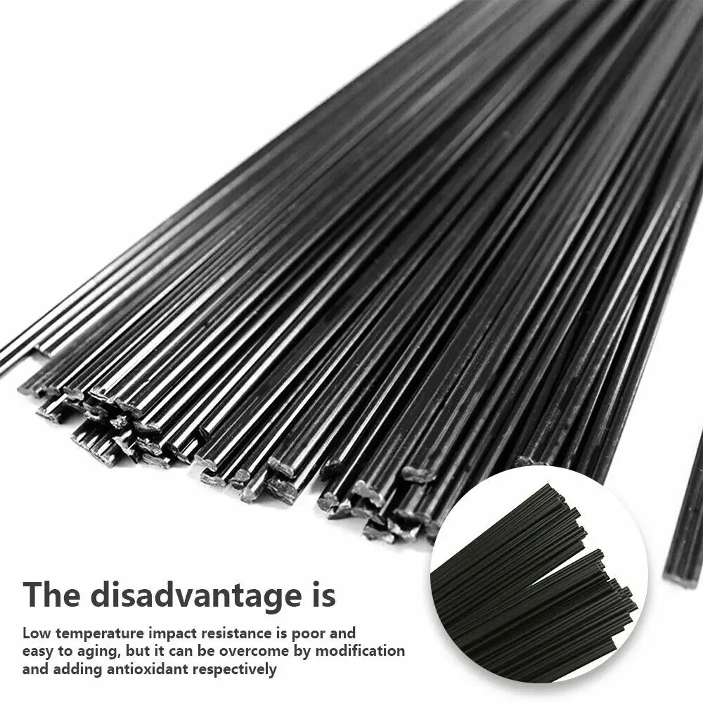 1/3/5 Meters Plastic Welding Rods Black PP/ABS/PVC/PE Welding Sticks Plastic Welder Gun Car Bumper Repair Supplies