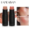 Handaiyan 2 In 1 Matte Glitter Face Blusher Smooth Cheek Velvety Blush Highlighter Stick Rouge Waterproof Contour Makeup 2