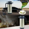 1200 ML Car Hot Kettle Stainless Steel Kettle Leak-Proof Design 12/24 V Tea Coffee Kettle 120/240 W Fast Boiling for Travel Home 2
