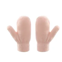 Cute Knitted Pompom Baby Hat Thick Warm Girl Boy Beanie Winter Ear Warm Cap Kids Glove Hats Bonnet Muts For Newborn 5