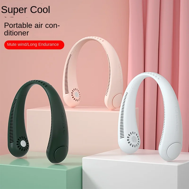 

36/110/220 В персональный безлопастный вентилятор, портативный шейный вентилятор для активного отдыха, очень тихий и перезаряжаемый