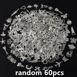 Multicolor Alloy Metal Cute Charms for DIY Jewelry Creations (Antique silver color)