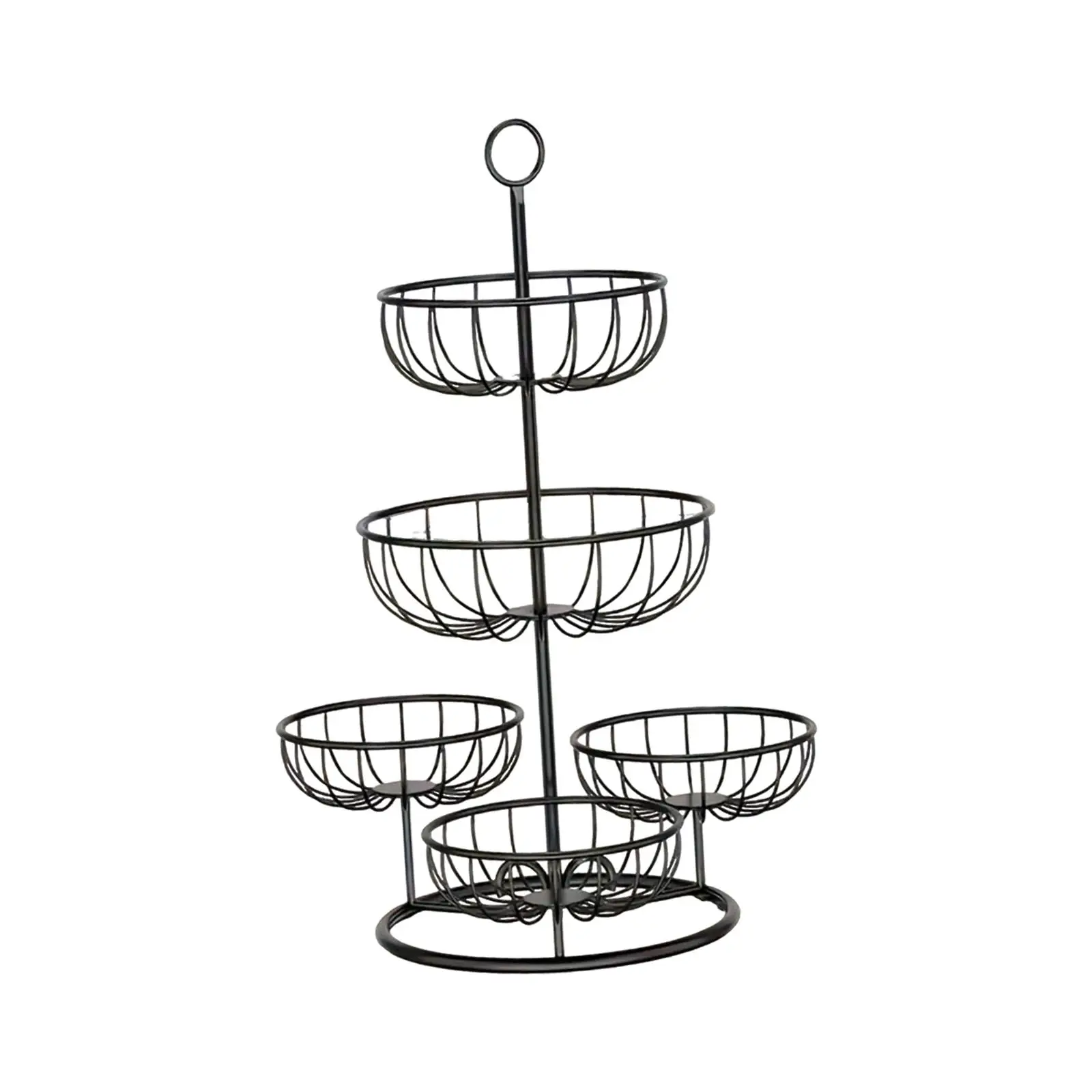 5 Tier Fruit Basket Bowl Multiuse Large Capacity Metal Fruits Stand Fruit Bowl 5 Tier Fruit Basket Bowl Multiuse Large Capacity Metal Fruits Stand Fruit Bowl