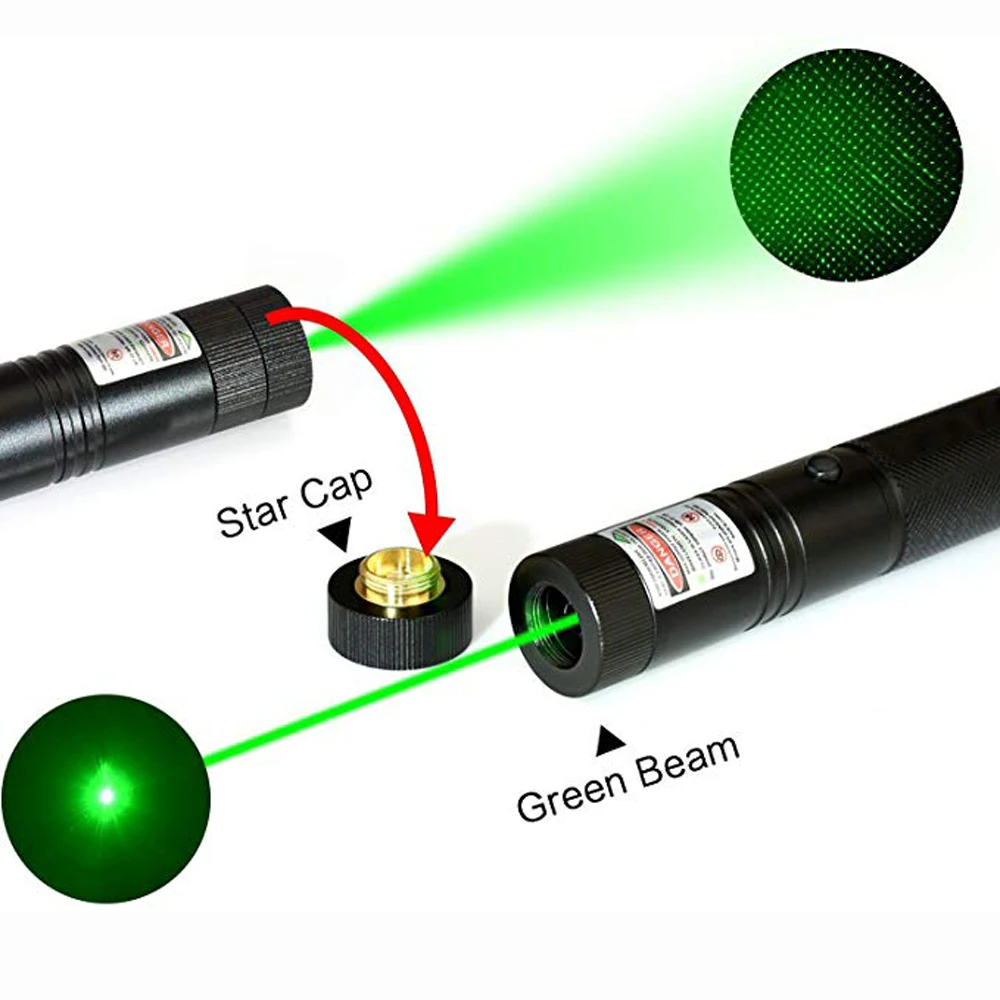 Puntero Laser Verde Potente 10000mw + Batería + Cargador mod. 303 OEM