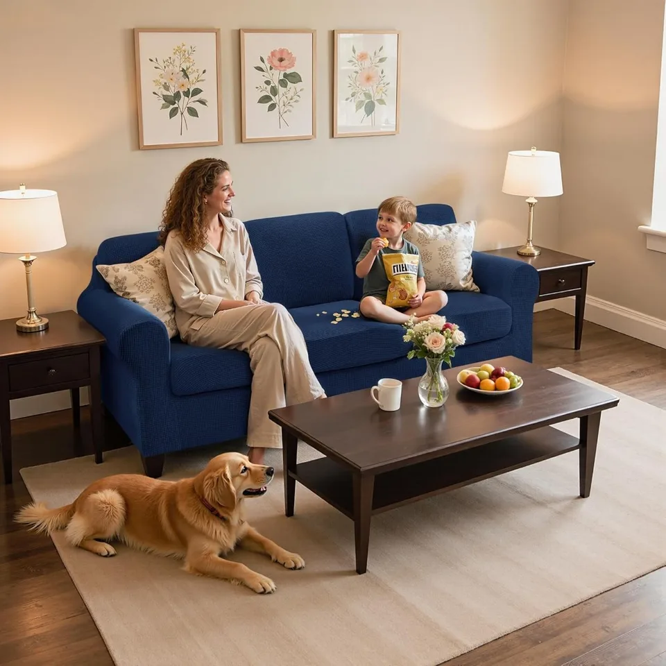 Stretch Sofa Slipcover Set 7 Piece Couch Protector