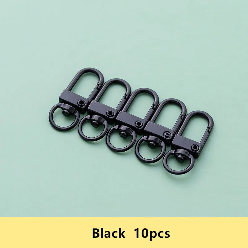 10/20 Stück bunte Karabinerverschluss-Haken, metallbeschichtete Verschlüsse für DIY-Schmuckherstellung, Hund, Schlüsselanhänger, Halskette, Armband, Zubehör – Detail 16