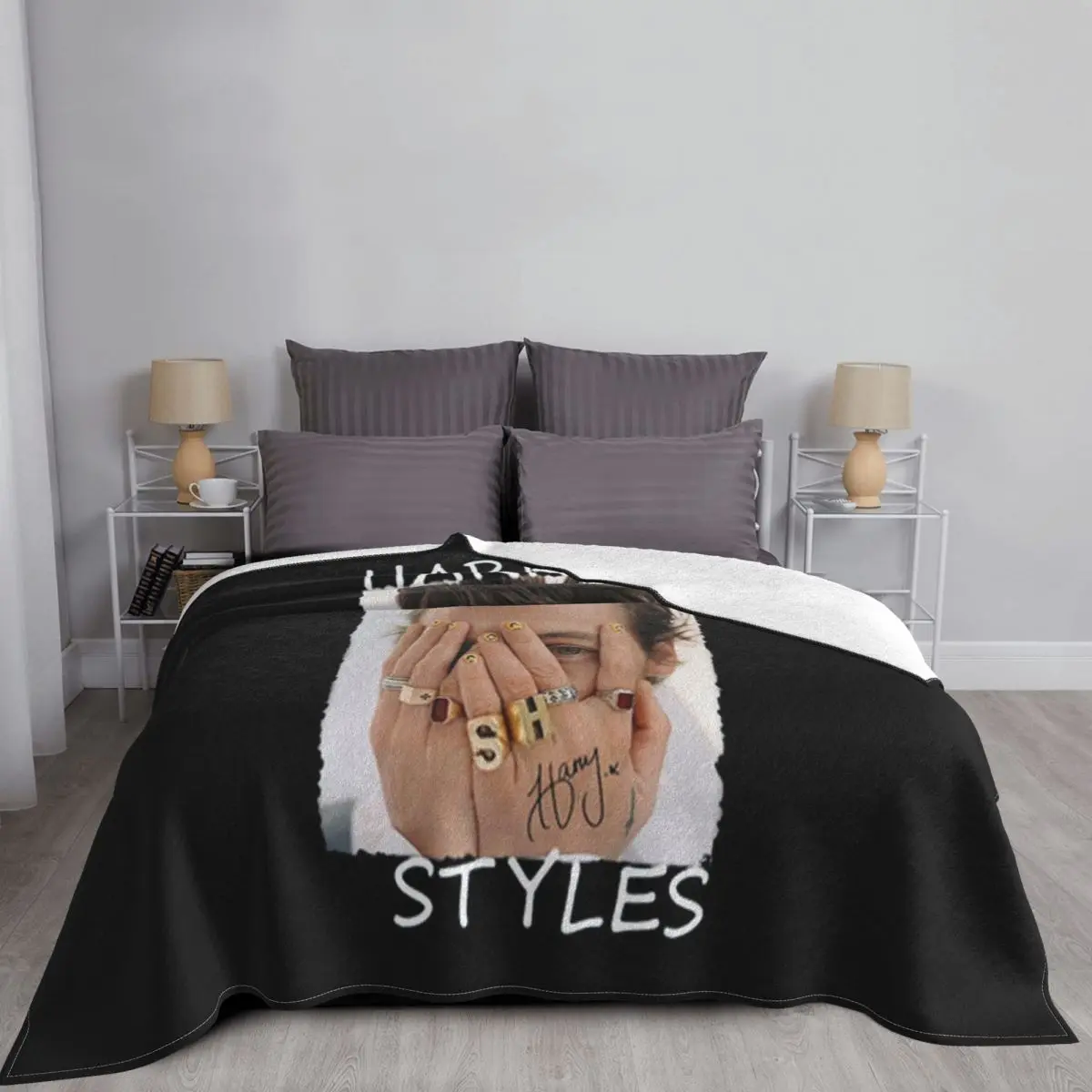 125CM X 100CM) Louis TomlInson UltraSoft Fleece Blanket for Adult