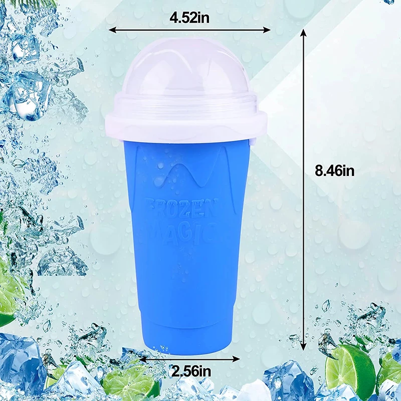Smoothies Cup Magic Quick Frozen macchina per gelato fatta a casa colore: Blu Slush Ice Maker Slushie Maker 