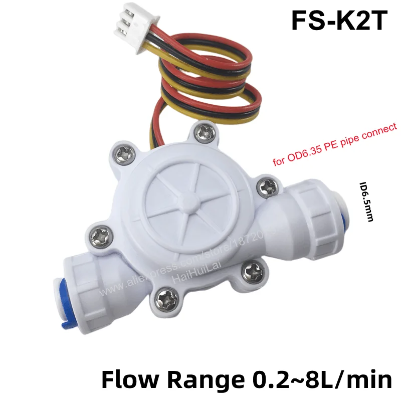 New Multiple Styles Flow Sensor Control Meter Flowmeter Counter 0.2-8L/Min Water Flow Sensor Switch Drinking Fountain Coffee