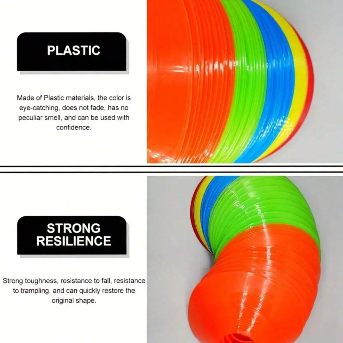 5/10/20/30pcs/Set Football Training Logo Discs Storage With One Net Bag Training Footsteps Set Logo Disc Set Basketbal