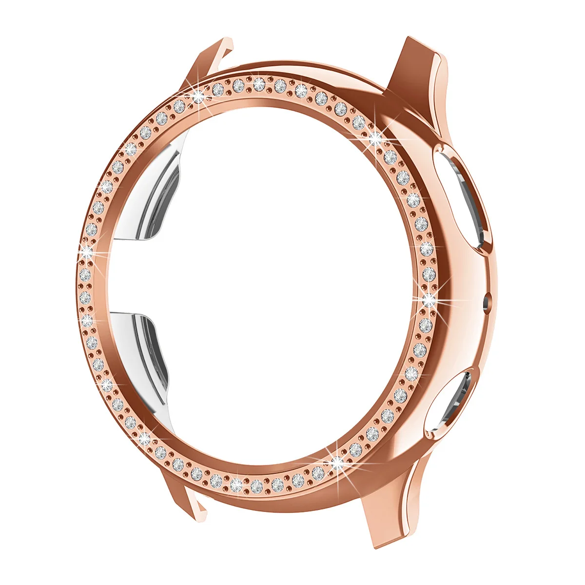 40mm 44mm Custodia proteggi schermo per PC con strass compatibile per Samsung Galaxy Watch Active 2 Custodia per orologio a protezione completa di lusso_voghion.com