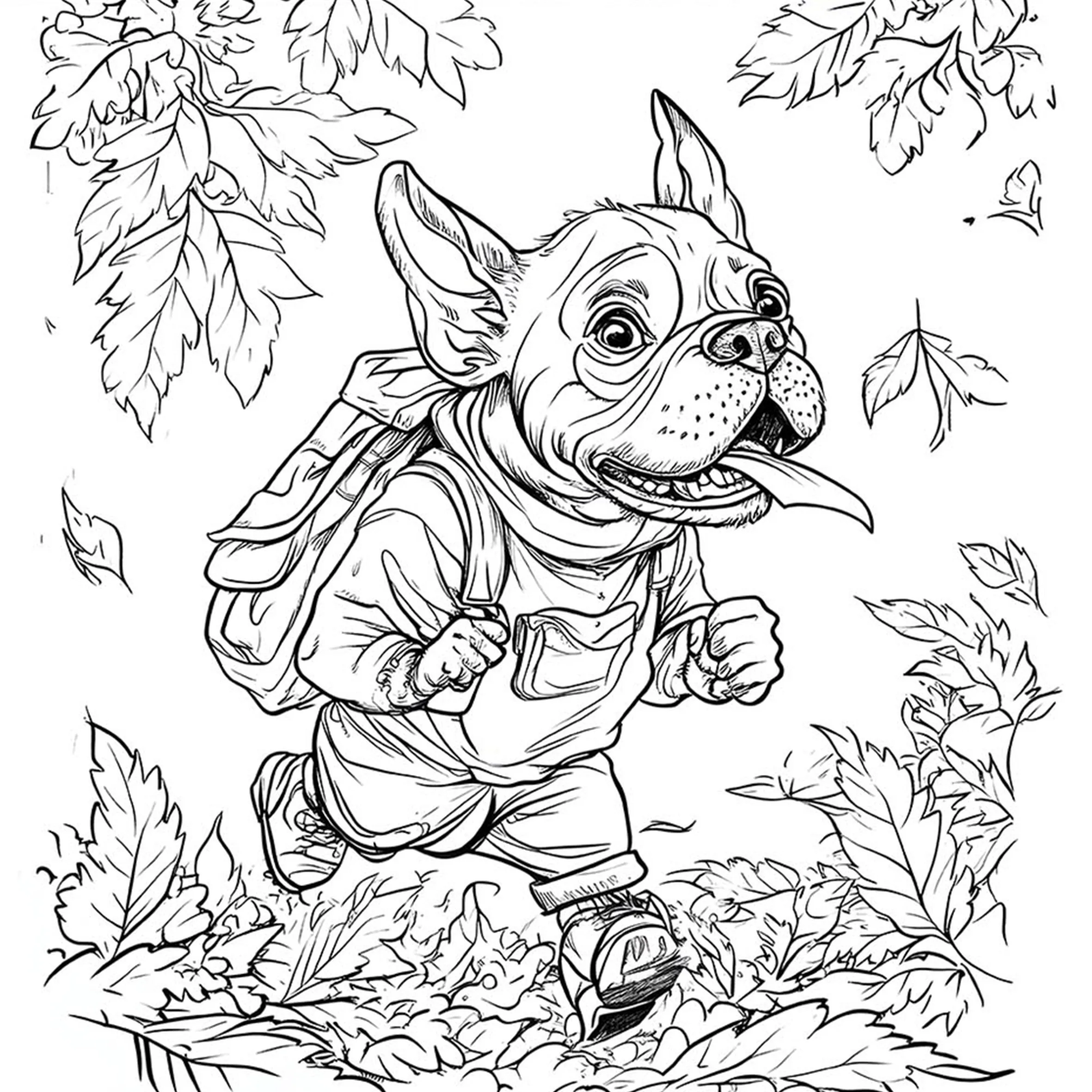 BULLDOG Patterns Coloring Book for Adults Cute Drawing Book Perfect Gift for Party and Birthday 5