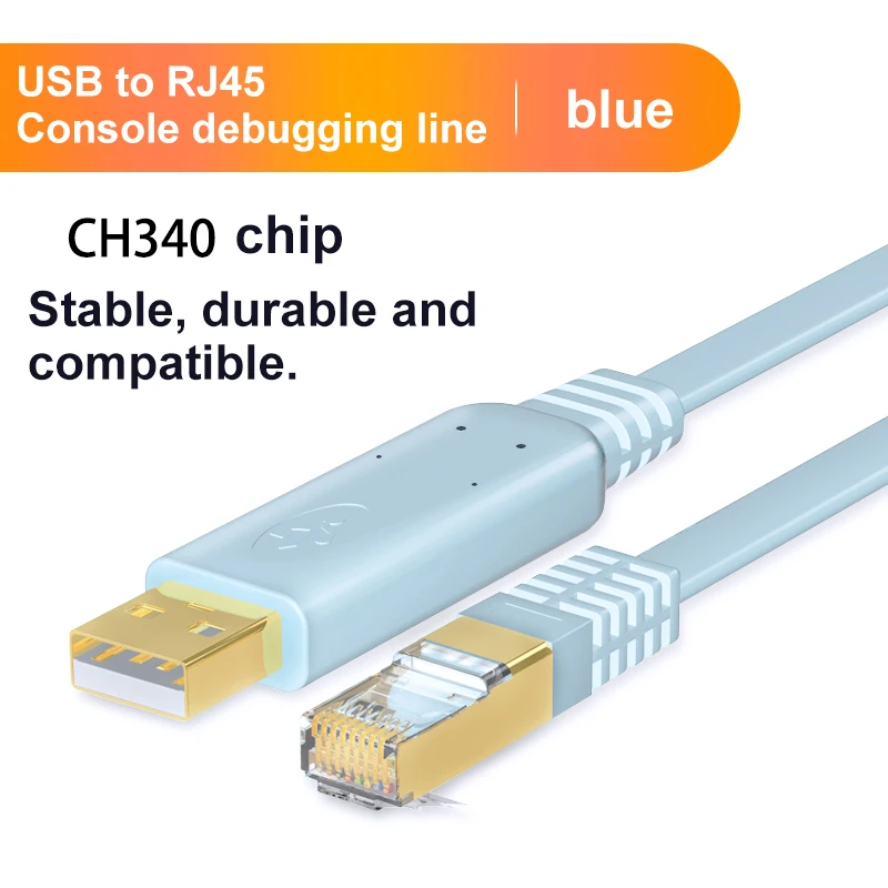 ตัวเลือกสินค้า สาย USB to RJ45 แปลงคอนโซล RS232 สำหรับคอมพิวเตอร์และแล็ปท็อป