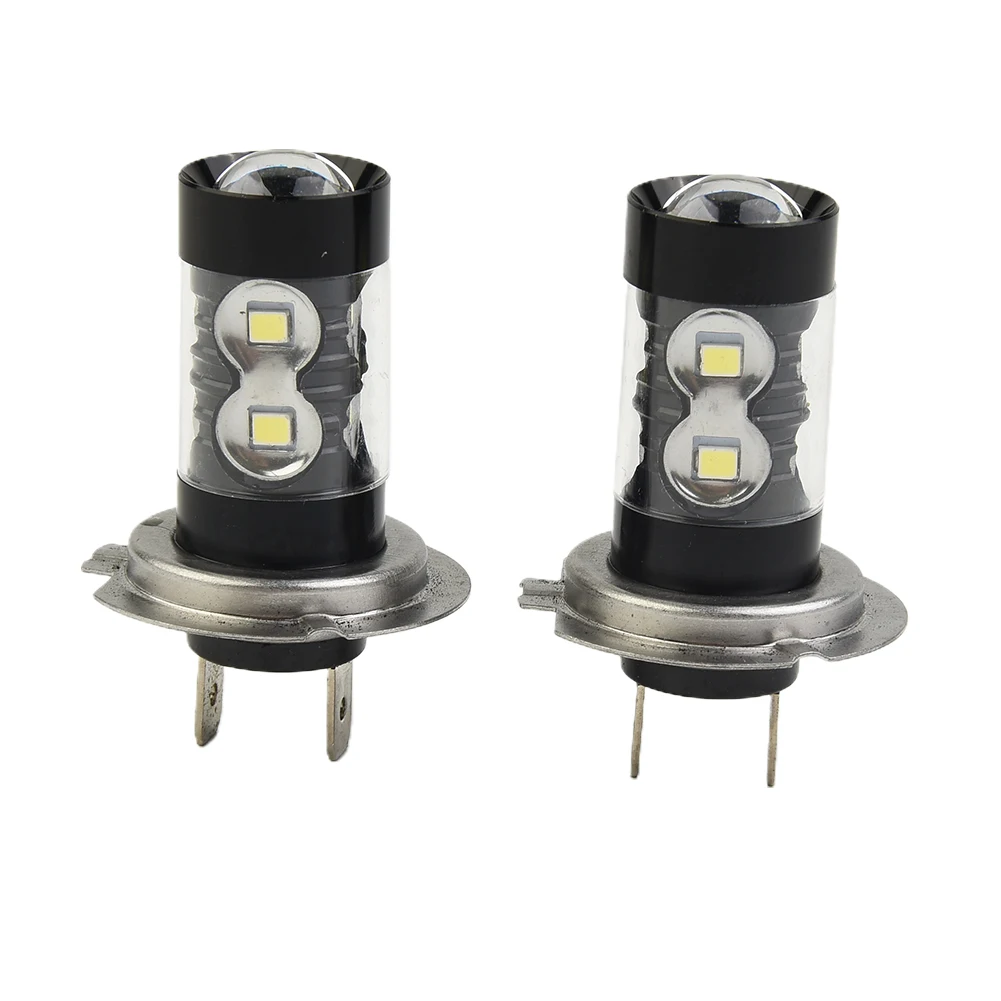 

2 Pcs H7 160W High Power LED Lamp Headlight Fog Light DRL Bulbs 6000K White Light 9V - 36V Waterproof Car Lights Fog Light Bulbs