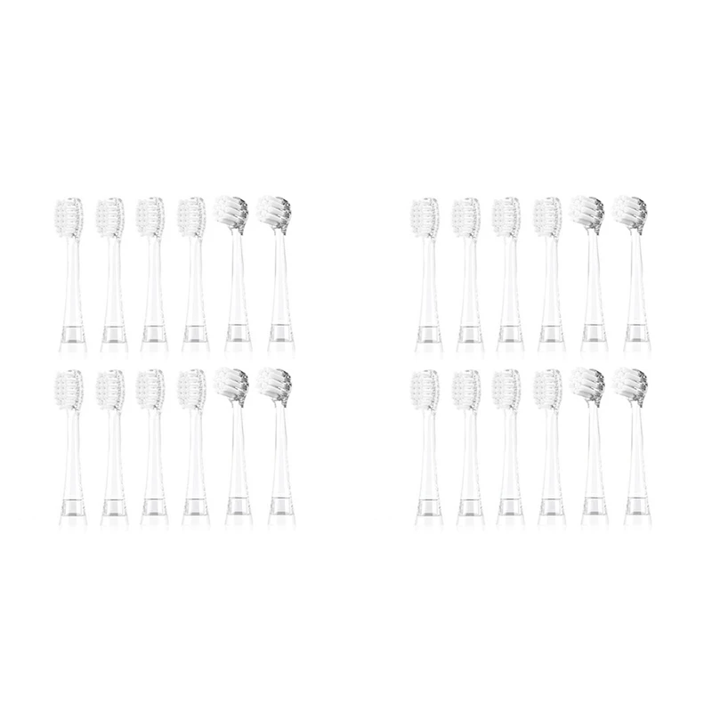 

24PCS For Seago Children Sonic Electric Toothbrush Battery Power Waterproof IPX7 Replaceable Dupont Brush Head