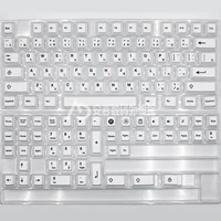 PBT 125 Keys Black White Japanese Keycaps Cherry Profile For Gaming Mechanical Keyboard Supplement 1.75U 2U 7U Shift Space Bar - Image 6