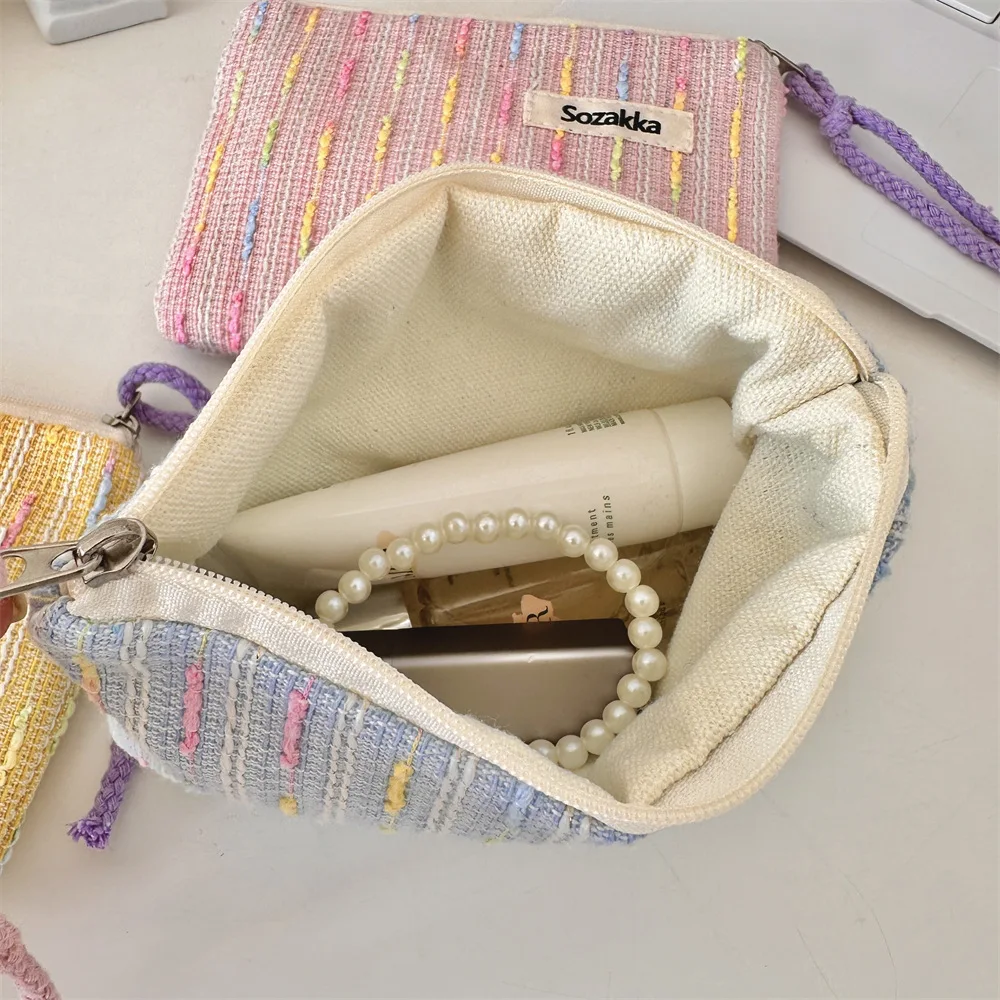 Kawaii Small Travel Cosmetic Lipstick Earphone Data Cable Storage Bag Purse Women Portable Mini Makeup Handbags Wallet Pouch Bag 3