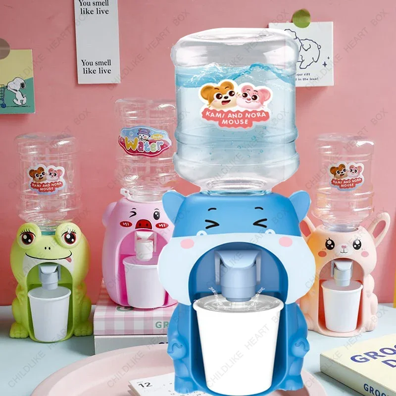 

Cartoon Drink Water Dispenser Toy Simulation Boys Girls Pretend Play Kitchen Birthday Gift for Children