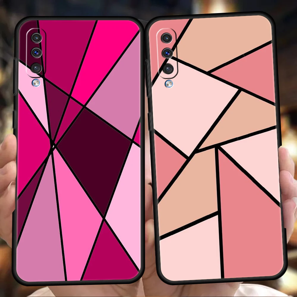 Elegant Color Geometry Marble Phone Case - Marble Design Protective Cover
